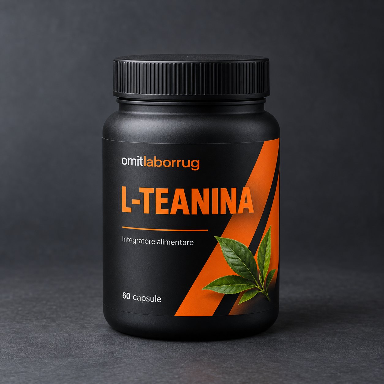 Barattolo di L-teanina omitlaborrug, 60 capsule